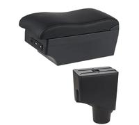 NANGAEBPPW Bracciolo Centrale Per Toyota Per Yaris 2015 2016 2017 2018 2019 2020 2021(E2 Linea Nera)