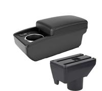 NANGAEBPPW Bracciolo Centrale Per Toyota Per Yaris Per Vitz Per Vios 2011 2012 2013 2014 2015 2016 2017 Scatola Centrale Di Archiviazione(B3 Nero bianco 6USB)