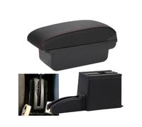 NANGAEBPPW Brasciolo Per N&issan Per DATSUN MIDO NODO Bracciolo Auto Scatola Di Archiviazione Accessori Dettagli Interni Bracciolo Centrale(C1 Nero rosso NO USB)