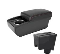 NANGAEBPPW Per Dacia Per R&enault Per Sandero Per Logan 2 Scatola Bracciolo Auto Scatola Di Archiviazione Accessori Auto(B1 Red line 6 usb)