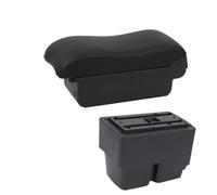 NANGAEBPPW Per F&ord Per Fiesta Per Fiesta MK7 2009-2017 Bracciolo Auto Scatola Di Deposito Retrofit Interni Box Bracciolo Centrale(Linea nera A2 Nessuna USB)