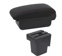 NANGAEBPPW Per F&ord Per Focus 2 Mk2 2005 2006 2007-2011 Bracciolo Auto Bracciolo Console Centrale Stoccaggio Doppio Strato(B1 Linea Rossa)