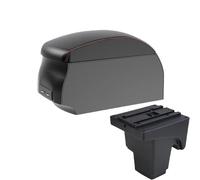 NANGAEBPPW Per F&ord Per FOCUS 3 Bracciolo Per F&ord Per Focus III MK3 Bracciolo Auto Scatola Di Archiviazione Interni Accessori Auto(A1 Black Red single)