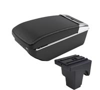NANGAEBPPW Per F&ord Per FOCUS 3 Bracciolo Portaoggetti Per F&ord Per Focus III MK3 Auto Bracciolo Scatola Di Archiviazione(A2 Black line7 USB)