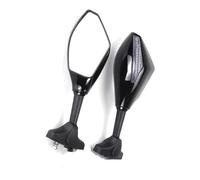 NANGAEBPPW Per Hyosung GT125R/GT250R/GT650R/GT650S Specchi Retrovisori Da Corsa Motociclistica Con Indicatori Di Direzione LED(Carbon-Smoked)