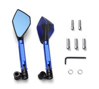 NANGAEBPPW Per KAWASAKI Z1000SX Z1000 Z400 Z750 Z800 Z900 Z900RS Specchietti Retrovisori Anti-vertigine Per Moto Specchietti Laterali(Blu)