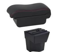 NANGAEBPPW Per KIA Per Rio 5 2012 2013 2014 2015 2016-2019 Bracciolo Auto Bracciolo In Pelle Scatola Di Immagazzinamento Console Centrale(C2 Linea rossa)