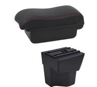 NANGAEBPPW Per KIA Per Rio 5 2012 2013 2014 2015 2016-2019 Bracciolo Auto Bracciolo In Pelle Scatola Di Immagazzinamento Console Centrale(B2 Linea Rossa)