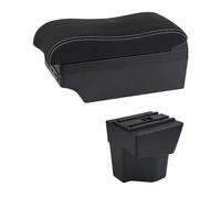 NANGAEBPPW Per KIA Per Rio 5 2012 2013 2014 2015 2016-2019 Bracciolo Auto Bracciolo In Pelle Scatola Di Immagazzinamento Console Centrale(E2 Linea Bianca)