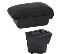 NANGAEBPPW Per KIA Per Rio 5 2012 2013 2014 2015 2016-2019 Bracciolo Auto Bracciolo In Pelle Scatola Di Immagazzinamento Console Centrale(C1 Linea nera)