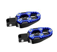NANGAEBPPW Per Moto Scooter ATV E-Bike Poggiapiedi Pedali 1 Paio Universali Pedali In Lega Di Alluminio Angolo Regolabile(Blu)