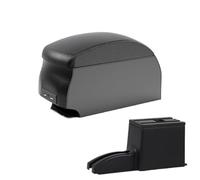 NANGAEBPPW Per N&issan Per DATSUN MIDO NODO Bracciolo Auto Scatola Di Archiviazione Accessori Scatola Bracciolo Centrale(B2 Black double)