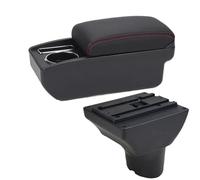 NANGAEBPPW Per N&issan Per Kicks 2016 2017 2018 2019 2020 -2024 Box Bracciolo Retrofit Interno Scatola Stoccaggio Auto Accessori Auto(C3 Nero bianco SENZA USB)