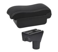 NANGAEBPPW Per N&issan Per March Per Micra K13 MK4 IV 2010-2023 Per Sunny Bracciolo Portaoggetti Auto Scatola Di Contenimento Console Centrale(B2 Linea Bianca)