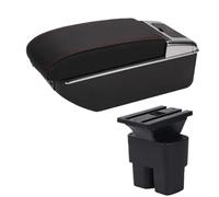 NANGAEBPPW Per N&issan Per NV200 Box Bracciolo Parti Retrofit Dettagli Interni Bracciolo Auto Scatola Di Archiviazione(B1 Nero rosso 7USB)