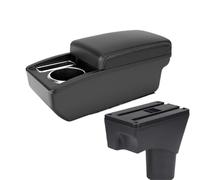 NANGAEBPPW Per N&issan Per Sunny Per March Per Micra K13 2010-2022 Bracciolo Auto Vano Contenitore Pezzi Retrofit(Linea bianca A3 Nessuna USB)