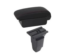 NANGAEBPPW Per Peugeot 206 Bracciolo Per Peugeot 206 207 CC Cabrio Bracciolo Auto(B1 Nero rosso 3USB)