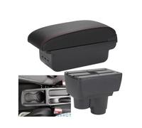 NANGAEBPPW Per R&enault Per Duster Bracciolo Per Dacia Per Dacia Per Duster 2019 2020 2021 2022 2023 2024 Vanity Centrale(B1 Nero rosso 3USB)