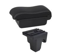 NANGAEBPPW Scatola Bracciolo Auto Per F&ord Per Focus 3 Mk3 2011 2012 2013 2014 2015 2016 2017 2018 2019 2020 Scatola Ripiano Centrale(B3 Nero bianco 3USB)