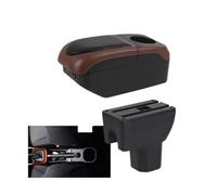 NANGAEBPPW Scatola Bracciolo Auto Per Suzuki Per IGNIS Pezzi Retrofit Scatola Di Stoccaggio Dettagli Interni(Black Curry)