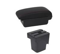 NANGAEBPPW Scatola Bracciolo Centrale Per F&ord Per Focus 2 Per Focus 2 Mk2 2005 2006 2007 2008 2009 2010 2011 Scatola Portaoggetti Auto(B1 Nero rosso 3USB)