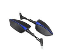 NANGAEBPPW Specchietto Retrovisore Laterale Universale Per Motocicletta Per GSR400 GSR600 GSR750 GSR 600 400 750(Blu)