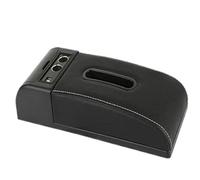 NANGAEBPPW Tappetino Universale Per Bracciolo Auto Cuscino Di Rialzo Contenitore Per Fazzoletti Cuscino Di Protezione Per Bracciolo(B3 black White 2USB)