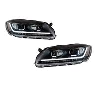 NANGAEBPPW Testa Della Lampada Per VW Per Passat B7 2012-2015 Versione UE Fari A LED DRL Indicatori Di Direzione Abbaglianti Angelo Occhio Lente Del Proiettore(Xenon)