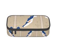 nanger Marshall Map03 - Astuccio portamatite con bandiera delle isole - grande capacità - organizer per cancelleria con cerniera, Nero , taglia unica, Arte Eeco
