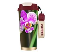 nanger Tazza da caffè isolata in acciaio inossidabile 316 Orchid con coperchio a prova di perdite, mantiene caldo o freddo