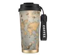 nanger Tazza da caffè isolata in acciaio inossidabile 316 Sea Shell con coperchio a prova di perdite, mantiene caldo o freddo