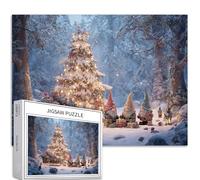 Nani sotto l'albero di Natale, puzzle da 1000 pezzi per adulti con scena calda, puzzle artistico impegnativo per giochi di attività familiari colorati fai da te per la decorazione della casa, regali