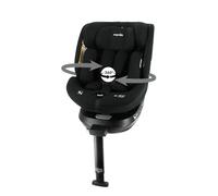 Nania - Seggiolino auto SPIRIT girevole a 360° - Taglia I 40-150 cm - Aggiornabile dalla nascita a circa 12 anni - Gruppo 0+/1/2/3 - Attacchi isofix + gamba di supporto (Spirit noir)