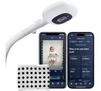 Nanit Pro Babyphone con fotocamera, supporto da pavimento e fascia respiratoria