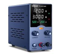 NANKADF Alimentatore da laboratorio, alimentatore DC, alimentatore da laboratorio con regolazione della manopola, alimentatore regolabile con funzione di ricarica rapida USB da 5 V 3,6 A (120 V 3 A)