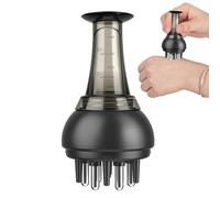 Nankoyal Applicatore per olio per cuoio capelluto, applicatore a sfera anti-perdite e pettine per olio, massaggiatore portatile per la crescita dei capelli, cura dei capelli per famiglia, casa e