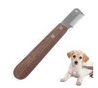 Nankoyal Coltelli professionali per spogliare i cani, strumenti per spogliare le mani per la toelettatura dei cani - Strumento per la depilazione degli animali domestici con manico in legno |