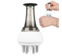 Nankoyal Flacone applicatore per olio per capelli per cuoio capelluto, applicatore anti-perdite per oliatura dei capelli e pettine per olio, massaggiatore portatile per la crescita dei capelli, cura