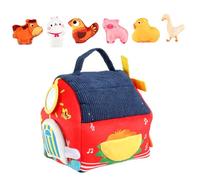 Nankoyal Giocattoli Di Peluche Della Fattoria, Set Di Gioco Morbido Interattivo Portatile Per Sviluppo, Giocattolo Sonaglio Specchio Fattoria Morbido, Per Ragazzi Ragazze Bambini Famiglia