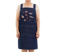 Nankoyal Grembiule In Denim Per Donne | Abbigliamento Da Cucina Con Tasche - Grembiuli Per Forno Casalingo - Per Cuochi Domestici Barman Artisti Giardinieri Falegnami Saldatori Macellai Baristi Cucina