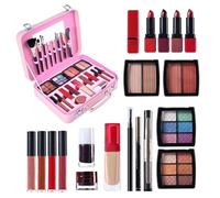 Nankoyal Kit di Trucco Base ed Essenziale,Cosmetica Portatile,Kit Di Avviamento Al Trucco Impermeabile Per Principianti - Per Il Makeup Ragazze Adolescenti Donna Madre Nonna Compleanno E Performance