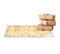 Nankoyal Luci LED Coperta Neve Artificiale - Morbida Coperta Neve Natalizia Con Luci LED | 8 Modalità Di Illuminazione Tappeto Pieghevole Tovaglia Finta - Per Pavimento Parete Camini