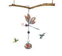 Nankoyal Mangiatoie Per Colibrì - Ornamento In Per Mangiatoia,Dispenser Per Colibrì Con Campanello Eolico | Per Spazi Esterni Verande Giardini Feste Su Prato Cortili E Percorsi