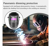 Nankoyal Maschera Saldatura Auto Oscurante | Protezione Visiva per Saldatura - Scudo Facciale per Costruzioni Manutenzione Industriale Scultura Riparazioni Attrezzi