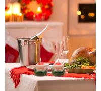 Nankoyal Profumate Natale,Tea Light Soia Fatte A Mano per le Feste - Decorazioni Festive Per Camera Soggiorno Tavola