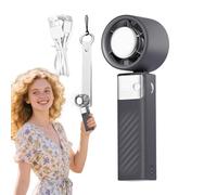 Nankoyal Ventilatore Manuale Portatile,Raffreddamento Potente Portatile - Dispositivo Ad Aria Senza Pale Alimentato A Batteria Con 199 Velocità, Display Digitale Per Viaggi All'aperto