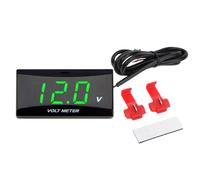 Nankoyal Voltmetro,Tester Elettrico Con Display LCD,Misuratore di Tensione per Batteria di Motocicletta | Per Nautico Auto Moto Quad Camion Berlina Pick-Up SUV Cruscotto Manubrio