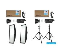 Nanlite FS300B Bi-colour LED dual kit (w/ light stand and softbox)