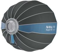 Nanlite SB-RP90 Rapid 90 Softbox parabolico da 90 cm con attacco a baionetta Bowens e meccanismo brevettato per un rapido montaggio e smontaggio. Incluso stan