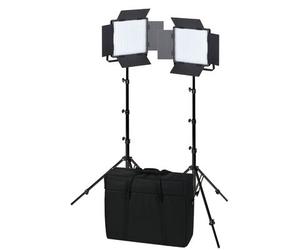 Nanlite Set di illuminazione a LED CN-600CSA 2-Kit, con due luci CN-600CSA